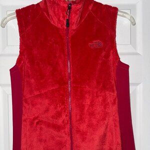 The North Face Osito Women's Red/Pink Full Zip Fleece Vest -Size MEDIUM